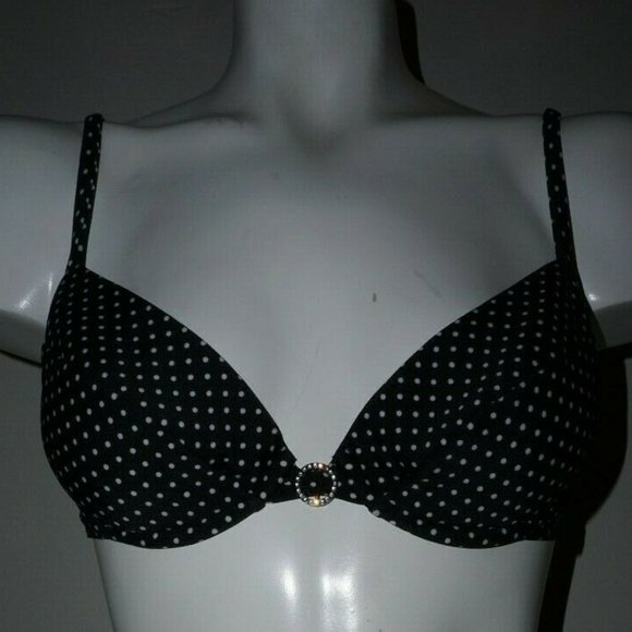 New Moon Splash Push Up Underwire Top and Tie Side Moderate Bottom size M - Picture 2 of 6